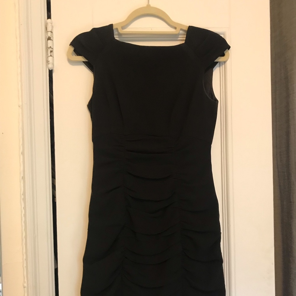 Black cocktail dress-  form fitting